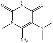 6-氨基-5-(二甲氨基)-1-甲基-1,2,3,4-四氢嘧啶-2,4-二酮 结构式