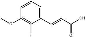 (2E)-3-(2-Fluoro-3-Methoxyphenyl)-2-Propenoic Acid 结构式