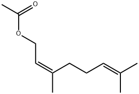 (Z)-3,7-二甲基-2,6-辛二烯-1-醇乙酸酯 结构式