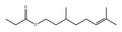 丙酸香茅酯 结构式