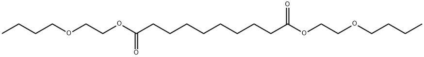 癸二酸双(2-丁氧基乙基)酯 结构式