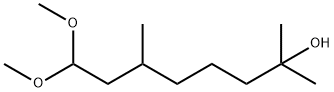 8,8-二甲氧基-2,6-二甲基-2-辛醇 结构式
