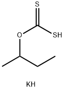 potassium O-sec-butyl dithiocarbonate 结构式