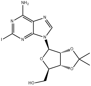 2-Iodo-2',3'-O-isopropylidene-D-adenosine 结构式