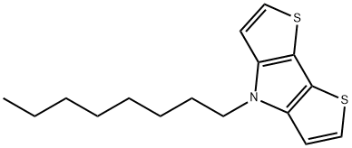 N-辛基二噻吩并(3,2-B:2',3'-D)吡咯 结构式