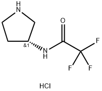 (3R)-(+)-3-(三氟乙酰氨基)吡咯烷盐酸盐 结构式