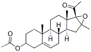 16Α,17Α-环氧-16Β-甲基孕甾-5-烯-3Β-醇-20-酮-3-醋酸酯 结构式