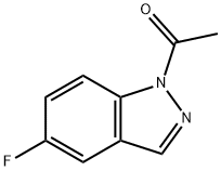 1-乙酰基-5-氟-1H-吲唑 结构式