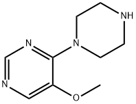 5-甲氧基-4-(哌嗪-1-基)嘧啶 结构式