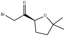 Ethanone, 2-bromo-1-(tetrahydro-5,5-dimethyl-2-furanyl)-, (S)- (9CI) 结构式