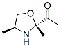 Ethanone, 1-(2,4-dimethyl-2-oxazolidinyl)-, trans- (9CI) 结构式