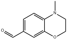 4-甲基-3,4-二氢-2H-1,4-苯并噁嗪-7-甲醛 结构式