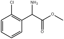 DL-邻氯苯甘氨酸甲酯盐酸盐 结构式