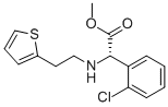 (aS)-2-氯-alpha-[[2-(2-噻吩基)乙基]氨基]-苯乙酸甲酯 结构式
