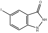 5-碘-3-羟基吲唑 结构式