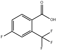 4-氟-2-(三氟甲基)苯甲酸 结构式