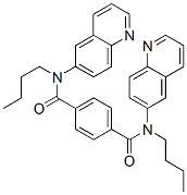 bis-(n-butyl)-N,N'-bis-(6-quinoyl)terephthalamide 结构式