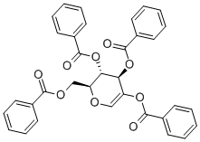 1-脱氧-D-葡萄-己-1-烯桥吡喃糖四苯酸 结构式