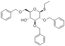 乙基 2,3,6-O-三苄基-BETA-D-硫代吡喃葡萄糖苷 结构式