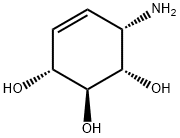 4-Cyclohexene-1,2,3-triol,6-amino-,[1S-(1alpha,2beta,3alpha,6alpha)]-(9CI) 结构式