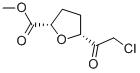 2-Furancarboxylic acid, 5-(chloroacetyl)tetrahydro-, methyl ester, (2S-cis)- (9CI) 结构式
