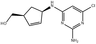 (1S,4R)-4-[(2,5-DiaMino-6-chloro-4-pyriMidinyl)aMino]-2-cyclopentene-1-Methanol 结构式