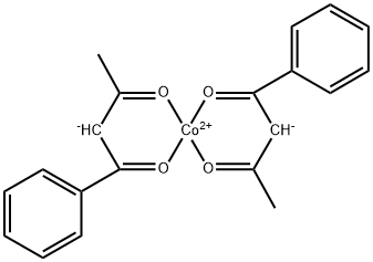 苯甲酰丙酮钴(II) 结构式