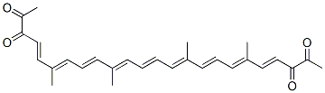 6,10,15,19-tetramethyl-4,6,8,10,12,14,16,18,20-tetracosanonaene-2,3,22,23-tetrone 结构式