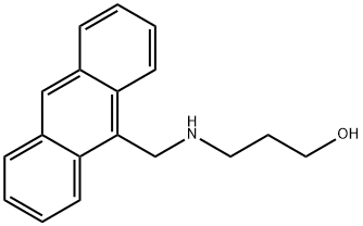 3-[(ANTHRACEN-9-YLMETHYL)-AMINO]-PROPAN-1-OL 结构式