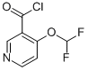 3-Pyridinecarbonyl chloride, 4-(difluoromethoxy)- (9CI) 结构式