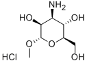 甲基 3-氨基-3-脱氧-Α-D-吡喃甘露糖苷盐酸盐 结构式