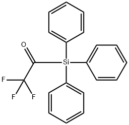 2,2,2-三氟-1三苯基硅烷基-乙酮 结构式