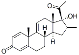 16Β-甲基孕甾-1,4,9(11)-三烯-17Α-醇-3,20-二酮 结构式