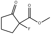 Cyclopentanecarboxylic acid, 1-fluoro-2-oxo-, methyl ester (9CI) 结构式
