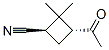 Cyclobutanecarbonitrile, 3-acetyl-2,2-dimethyl-, trans- (9CI) 结构式