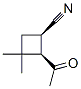 Cyclobutanecarbonitrile, 2-acetyl-3,3-dimethyl-, cis- (9CI) 结构式