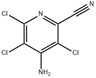4-氨基-3,5,6-三氯皮考啉腈 结构式