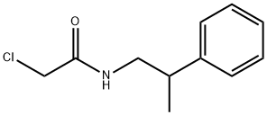 2-氯-N-(2-苯基丙基)乙酰胺 结构式