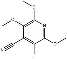 3-碘-2,5,6-三甲氧基异烟腈 结构式