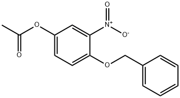 4‘-苄氧基-3‘-硝基苯基醋酸甲酯 结构式