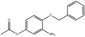 4‘-苄氧基-3‘-氨基苯基醋酸甲酯 结构式