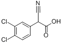 3,4-二氯-A-氰基苯乙酸 结构式