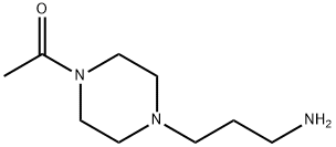 1-[4-(3-氨基丙基)-1-哌嗪]乙酮 结构式