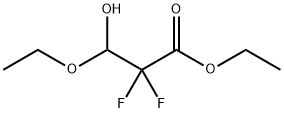 3-乙氧基-2,2-二氟-3-羟基丙酸乙酯 结构式
