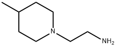 2-(4-甲基-1-哌啶基)乙胺 结构式