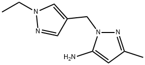 1-[(1-乙基-1H-吡唑-4-基)甲基]-5-氨基-3-甲基吡唑 结构式