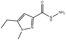 5-乙基-1-甲基-1H-吡唑-3-卡巴肼 结构式