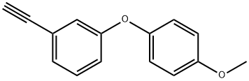 1-乙炔基-3-(4-甲氧基苯氧基)苯 结构式