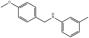 N-(4-甲氧基苄基)-3-甲基苯胺 结构式