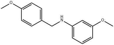 3-甲氧基-N-(4-甲氧基苄基)苯胺 结构式